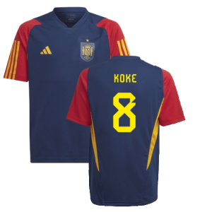 2022-2023 Spain Training Jersey (Navy) - Kids (KOKE 8)