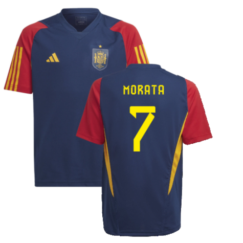 2022-2023 Spain Training Jersey (Navy) - Kids (MORATA 7)