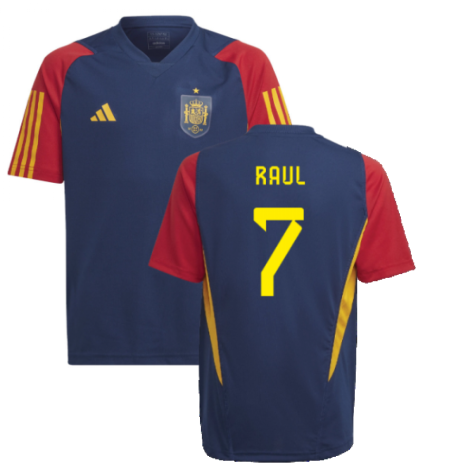 2022-2023 Spain Training Jersey (Navy) - Kids (RAUL 7)