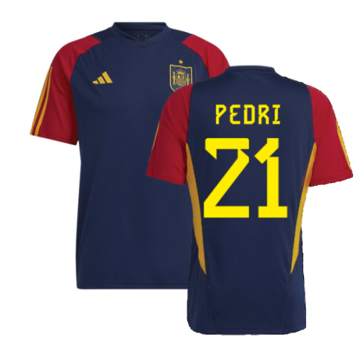 2022-2023 Spain Training Jersey (Navy) (PEDRI 21)