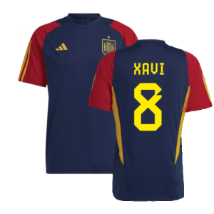 2022-2023 Spain Training Jersey (Navy) (XAVI 8)