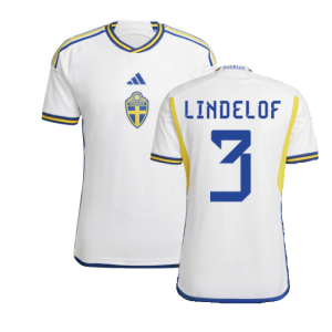 2022-2023 Sweden Away Shirt (LINDELOF 3)