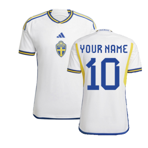 2022-2023 Sweden Away Shirt (Your Name)