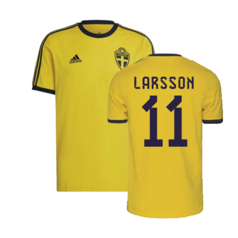 2022-2023 Sweden DNA 3S Tee (Yellow) (LARSSON 11)