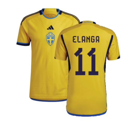 2022-2023 Sweden Home Shirt (ELANGA 11)