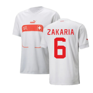 2022-2023 Switzerland Away Shirt (Zakaria 6)