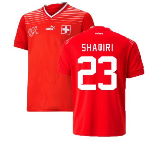 2022-2023 Switzerland Home Shirt (Kids) (Shaqiri 23)