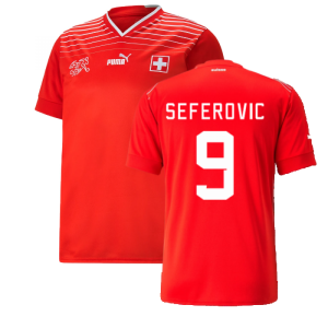 2022-2023 Switzerland Home Shirt (Seferovic 9)