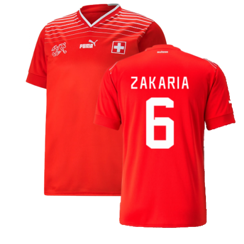 2022-2023 Switzerland Home Shirt (Zakaria 6)