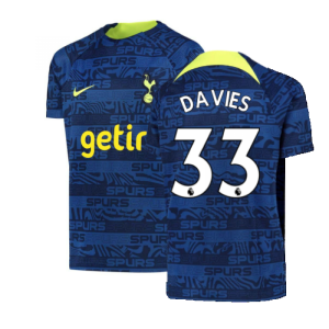 2022-2023 Tottenham Pre-Match Training Shirt (Indigo) (DAVIES 33)