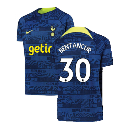 2022-2023 Tottenham Pre-Match Training Shirt (Indigo) - Kids (BENTANCUR 30)