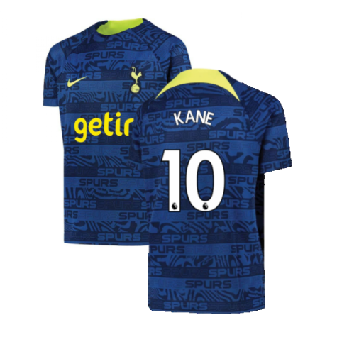 2022-2023 Tottenham Pre-Match Training Shirt (Indigo) - Kids (KANE 10)