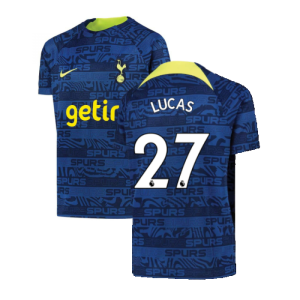 2022-2023 Tottenham Pre-Match Training Shirt (Indigo) - Kids (LUCAS 27)