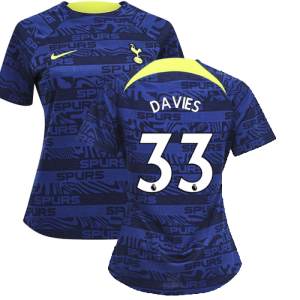 2022-2023 Tottenham Pre-Match Training Shirt (Indigo) - Ladies (DAVIES 33) 2022-2023 Tottenham Pre-Match Training Shirt (Indigo) - Ladies (DAVIES 33)
