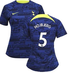 2022-2023 Tottenham Pre-Match Training Shirt (Indigo) - Ladies (HOJBJERG 5)