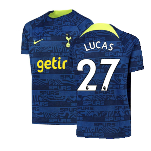 2022-2023 Tottenham Pre-Match Training Shirt (Indigo) (LUCAS 27)