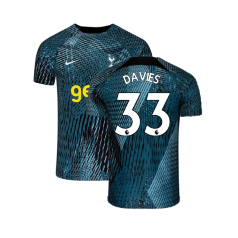 2022-2023 Tottenham Pre-Match Training Shirt (Rift Blue) (DAVIES 33)