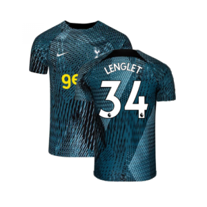 2022-2023 Tottenham Pre-Match Training Shirt (Rift Blue) (LENGLET 34) 2022-2023 Tottenham Pre-Match Training Shirt (Rift Blue) (LENGLET 34)
