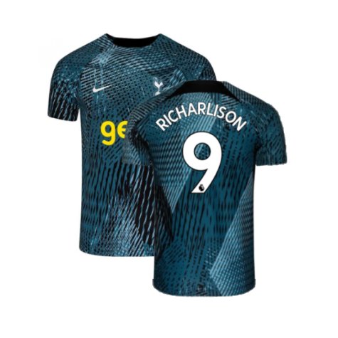 2022-2023 Tottenham Pre-Match Training Shirt (Rift Blue) (RICHARLISON 9)