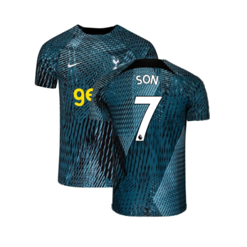 2022-2023 Tottenham Pre-Match Training Shirt (Rift Blue) (SON 7)