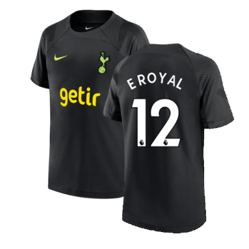 2022-2023 Tottenham Strike Training Shirt (Black) - Kids (E ROYAL 12)