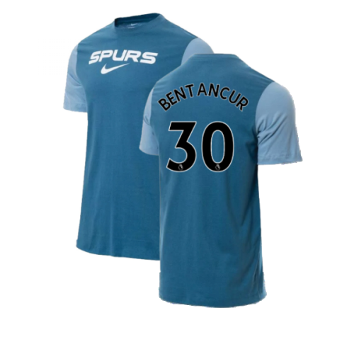 2022-2023 Tottenham Swoosh T-Shirt (Teal) (BENTANCUR 30)