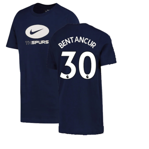 2022-2023 Tottenham Swoosh Tee (Navy) (BENTANCUR 30)