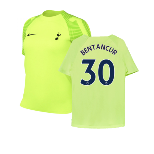 2022-2023 Tottenham Training Shirt (Volt) - Kids (BENTANCUR 30)