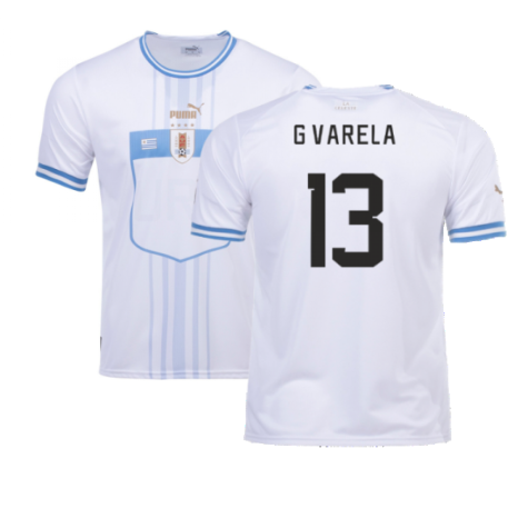 2022-2023 Uruguay Away Shirt (G Varela 13)