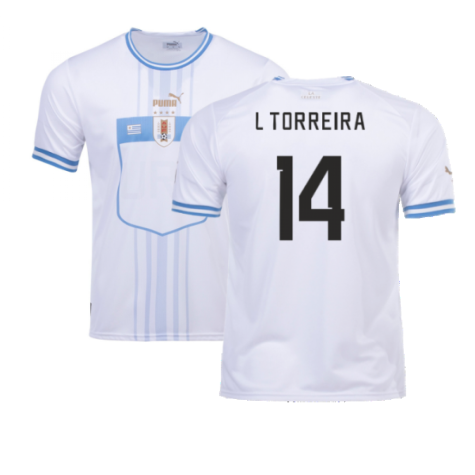 2022-2023 Uruguay Away Shirt (L Torreira 14)