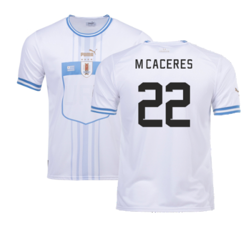 2022-2023 Uruguay Away Shirt (M Caceres 22)