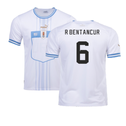 2022-2023 Uruguay Away Shirt (R Bentancur 6)