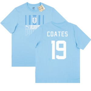 2022-2023 Uruguay FtblCore Tee (Blue) (COATES 19)