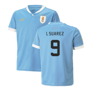 2022-2023 Uruguay Home Shirt (L Suarez 9)