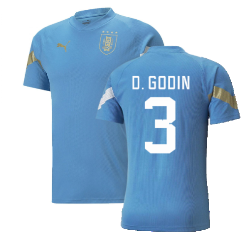 2022-2023 Uruguay Training Jersey (Blue) (D. GODIN 3)