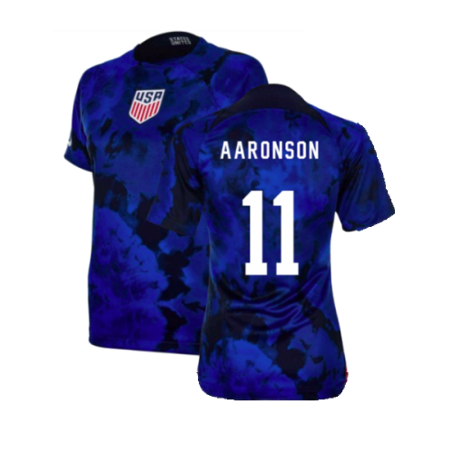 2022-2023 USA Away Football Shirt (Womens) (AARONSON 11)