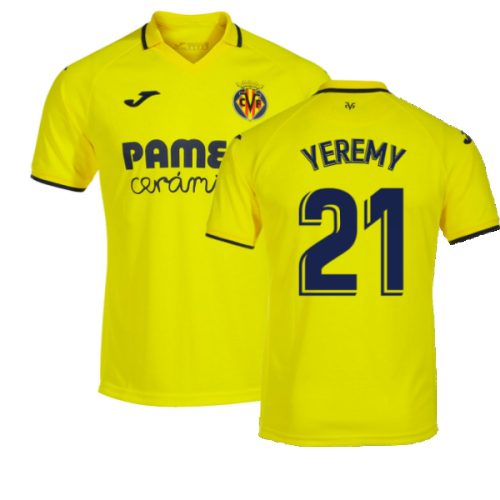 2022-2023 Villarreal Home Shirt (Kids) (YEREMY 21)