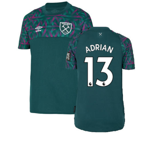 2022-2023 West Ham Home Goalkeeper Shirt (Kids) (ADRIAN 13)