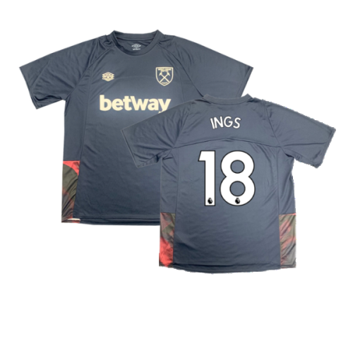 2022-2023 West Ham Training Jersey (S) - Blue Glow (Ings 18)