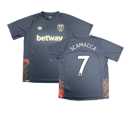 2022-2023 West Ham Training Jersey (S) - Blue Glow (SCAMACCA 7)