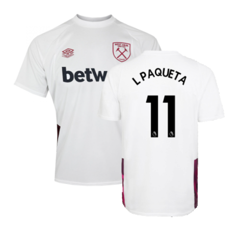 2022-2023 West Ham Training Jersey (S) - White (L PAQUETA 11)