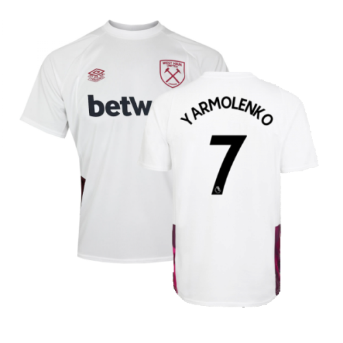 2022-2023 West Ham Training Jersey (S) - White (YARMOLENKO 7)