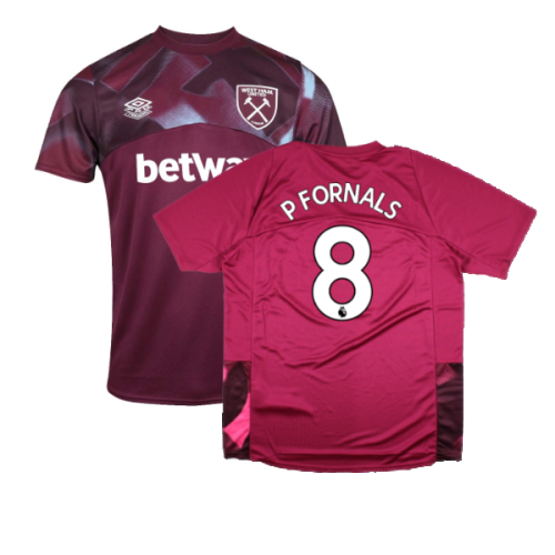 2022-2023 West Ham Warm Up Jersey (Grape Wine) (P FORNALS 8)