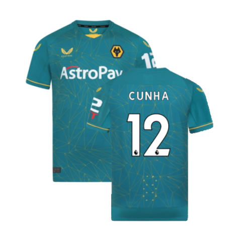 2022-2023 Wolves Away Pro Jersey (Cunha 12)