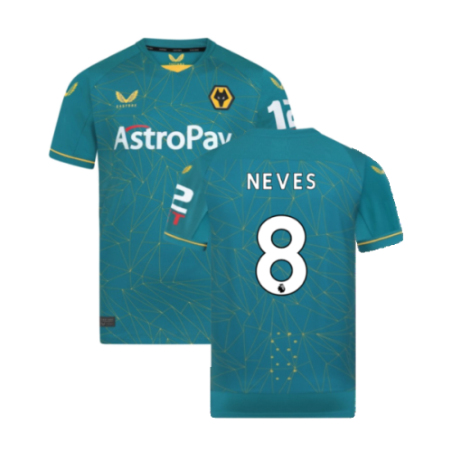 2022-2023 Wolves Away Pro Jersey (NEVES 8)