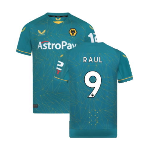 2022-2023 Wolves Away Pro Jersey (RAUL 9)