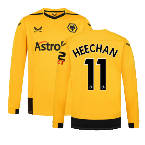 2022-2023 Wolves Long Sleeve Home Shirt (HEE CHAN 11)