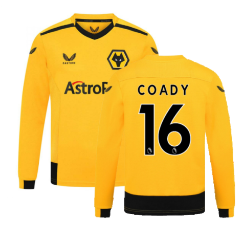 2022-2023 Wolves Long Sleeve Home Shirt (Kids) (COADY 16)