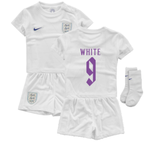 2022 England Little Boys Home Kit (WHITE 9)