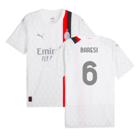 2023-2024 AC Milan Away Authentic Shirt (Baresi 6)